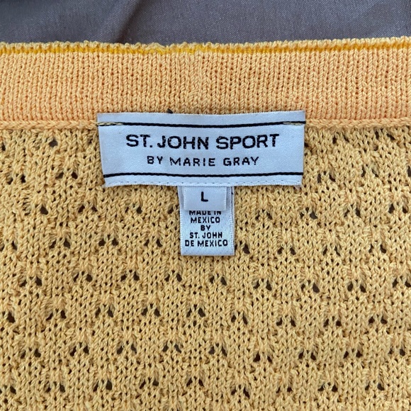 🌬️ St. John Yellow Sport Cardigan 🌬️ - Picture 2 of 7